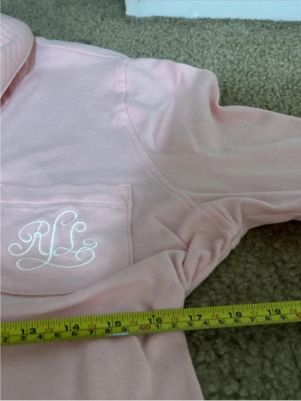 Lauren Ralph Lauren Women’s Pink Cotton Bath Robe Size Large